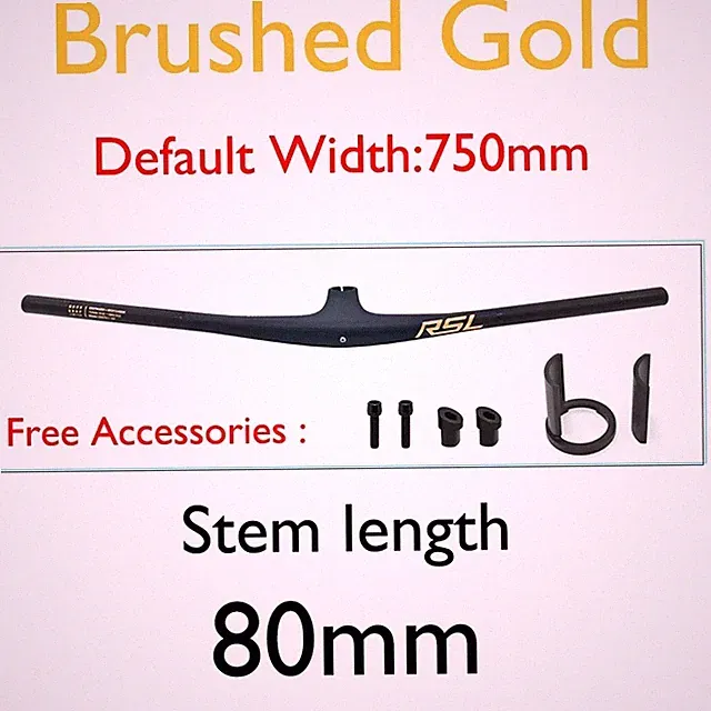 13 ° Integrated Carbon Handlebar Stem MTB 70- 90mm x 750mm Mountain Handlebar