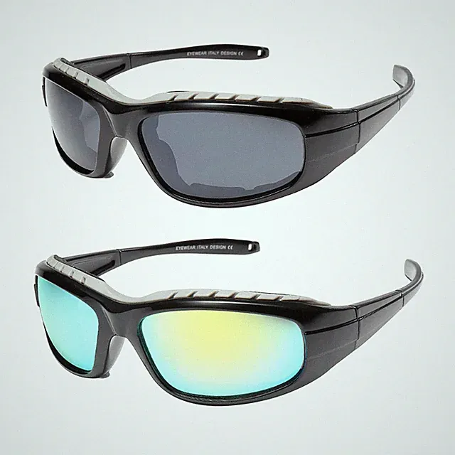 2 Pairs Cycling Glasses Sports Bicycle Sunglasses UV400 Riding Bike Goggles US
