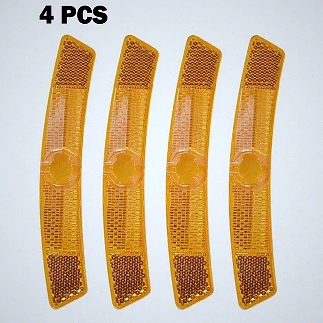 4PCS Bike Spoke Reflectors Steel Clip Safety MTB Road Bicycle Accessories