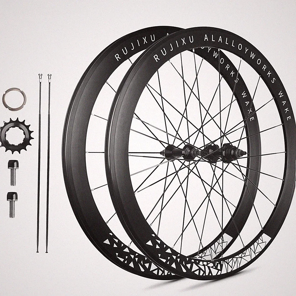 700C 40/50mm High Road Race Bicycle Wheelset Straight Pull Hub Fixed Gear Wheel