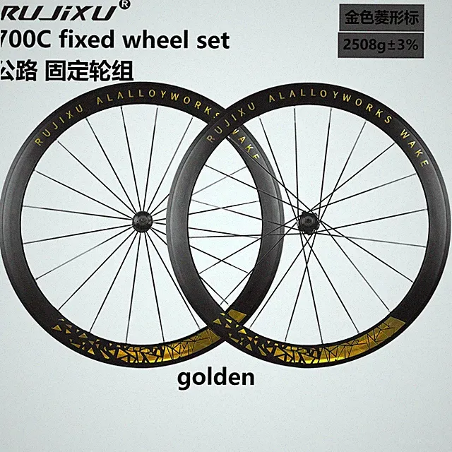 700C Road Track Bike Wheelset 50mm Height Rims Fixed Gear Single Speed Wheels