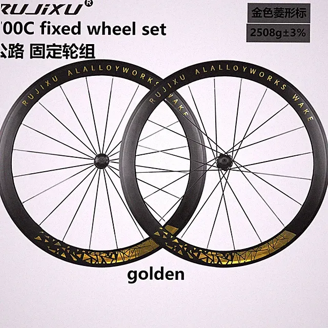 700C Road Track Fixie Track Bike Single Speed Wheels 50mm Depth Alloy Wheelset