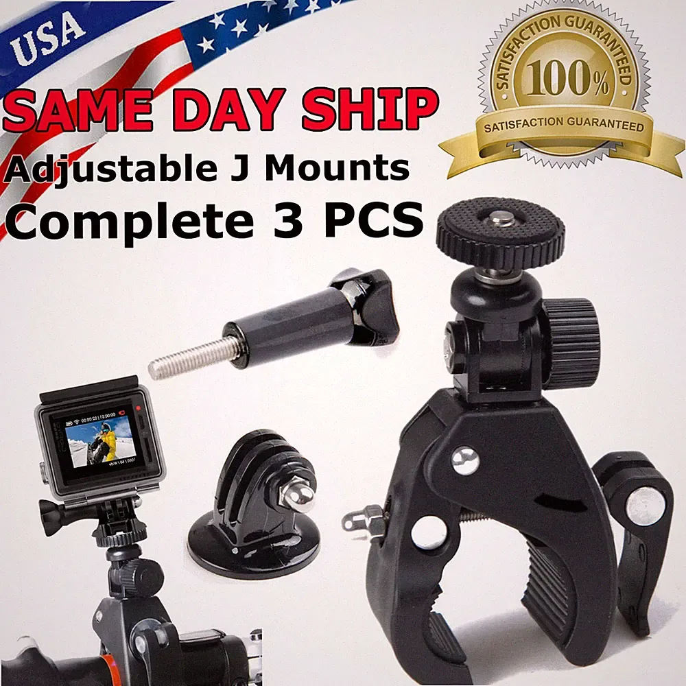 Bicycle Bike Motorcycle Handlebar Mount Holder Clamp For Gopro Hero 5 4 3+ 3 2 1