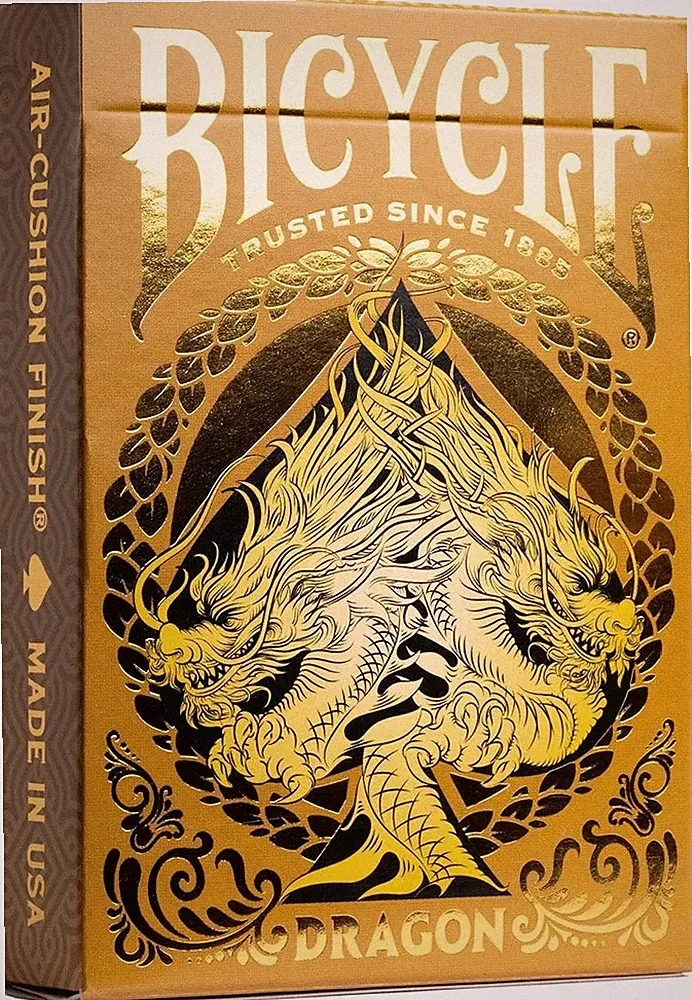 Bicycle Gold Dragon Foil Premium Playing Cards, 1 Deck