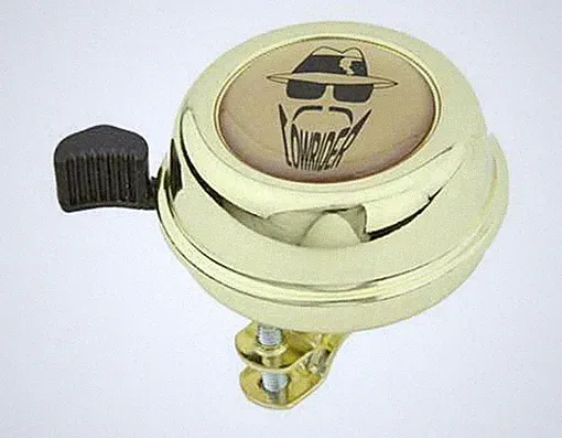 Bike Lowrider Bicycle Bell Gold. bike part ,bicycle parts.