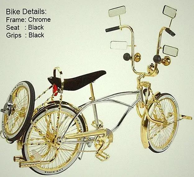 CUSTOM ALL GOLD 20" LOWRIDER BIKE.