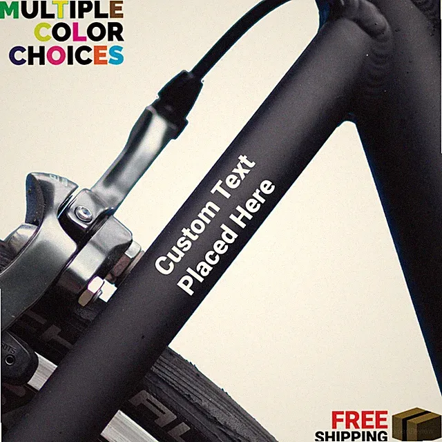 Custom Text Sticker Decal Custom Name Triathlon Bike Sticker Mountain Bike Decal