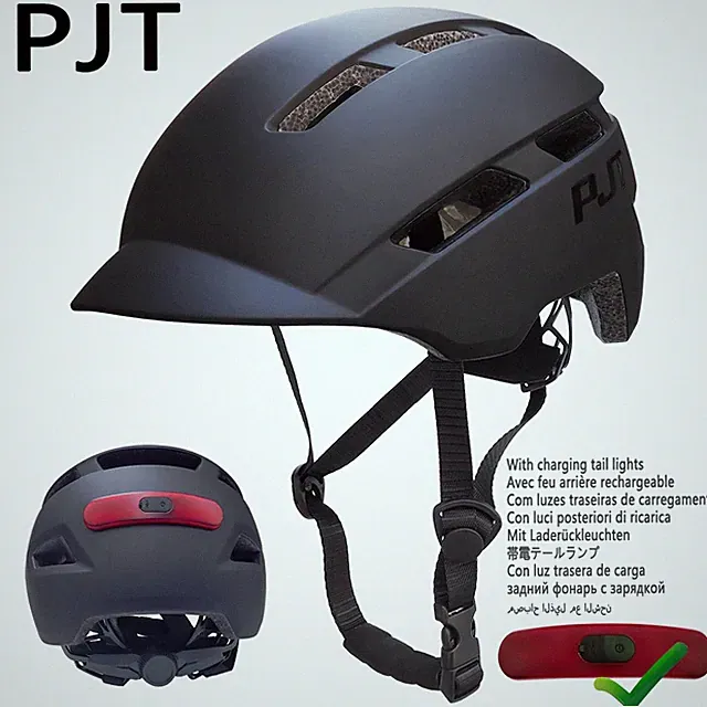 Cycling Helmet with USB Tail Light — In-Mold Mountain/Road/MTB Bike Safety Helme