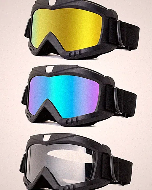 Dirt Bike Goggles 3 Pack Windproof Dustproof ATV Motorcycle Ski - Off-Road