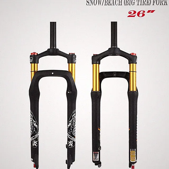Fat Bike Fork 26”x4” Beach Snow Fat Tire Ebike MTB Fork 135mm Spacing Suspension