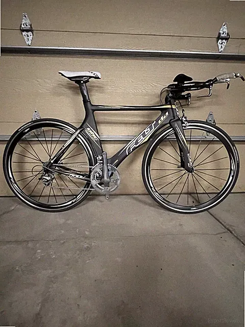 Felt da Carbon Triathlon Bike 54 cm. Aerobar Dura-Ace 700C Black Gold White