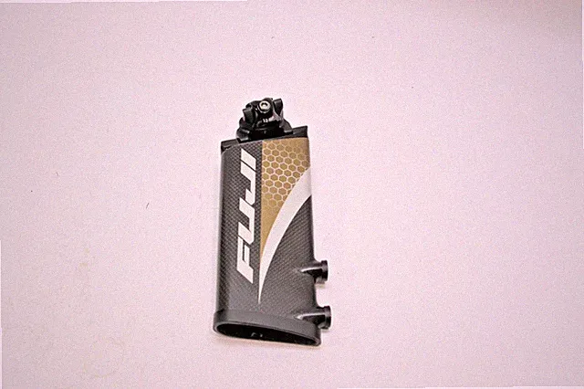 Fuji D6 Aero Carbon seatpost Size Large 200mm Long Carbon & Gold #1