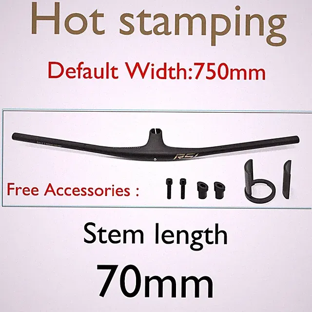 Full Carbon Integrated Handlebar 13° Stem MTB Cockpit Handlebar 750mm
