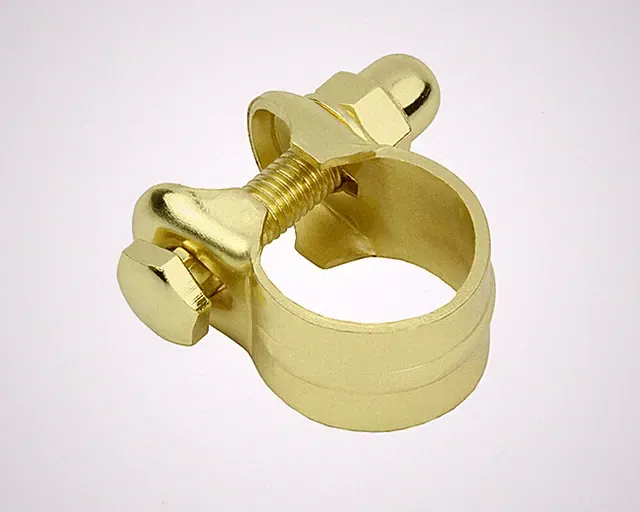 Gold Steel Bicycle Seat Post Clamp 25.4mm Lowrider Cruiser Bikes