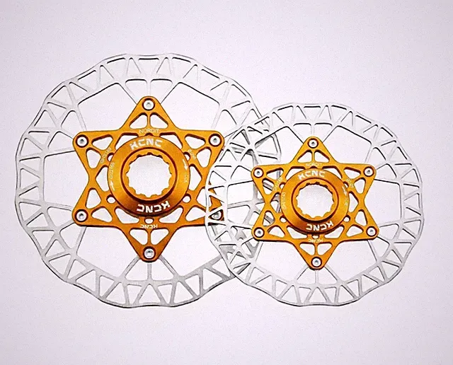 KCNC Nordit 140mm 160mm Centerlock Disc Rotor Set Gold Road Gravel MTB Bicycle