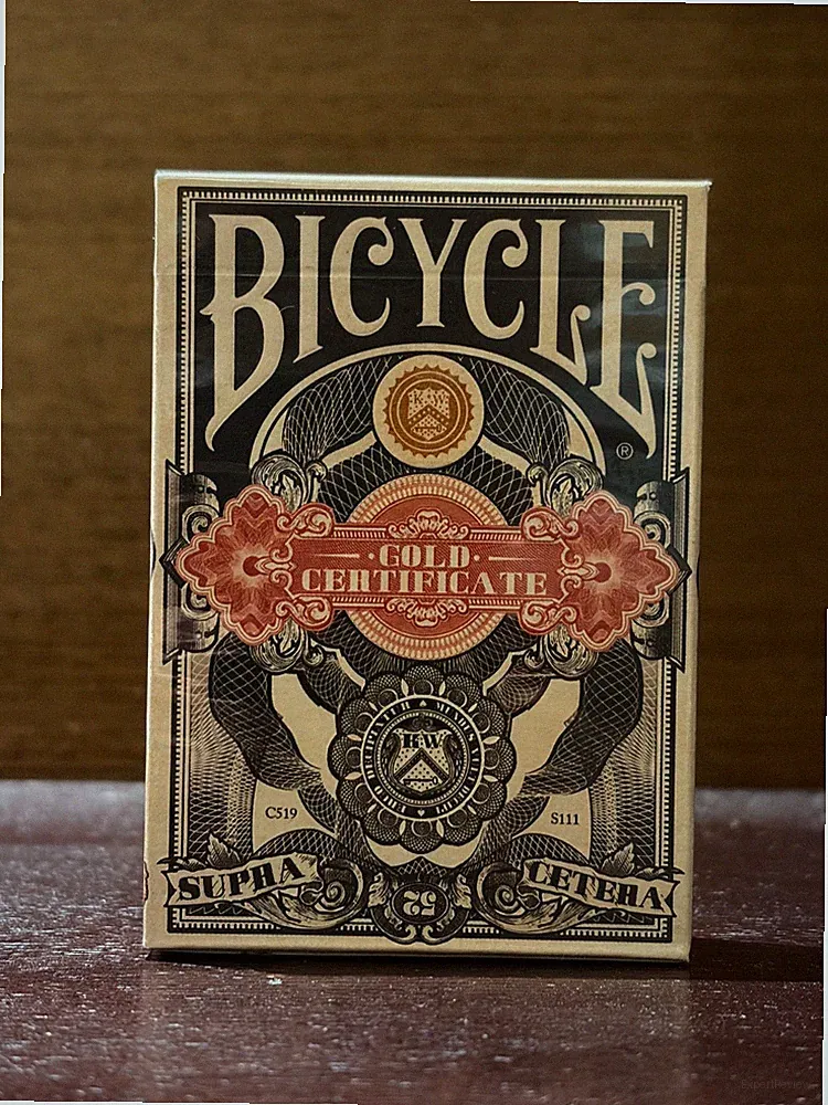 Kings Wild Project Gold Certificate Bicycle Branded Playing Cards