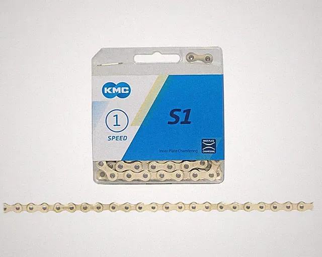 KMC Single Speed Bicycle Chain 1/2 x 1/8 x 112 LINKS 1 Speed Cruiser FIXIE BMX.