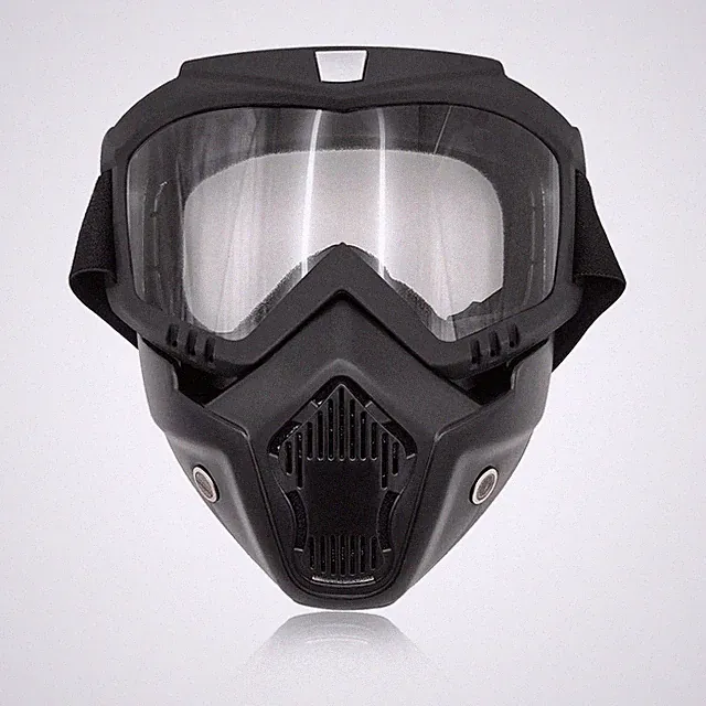 Motorcycle Goggles Windproof Dirt Bike Helmet Riding Mask UV Protection Transpar