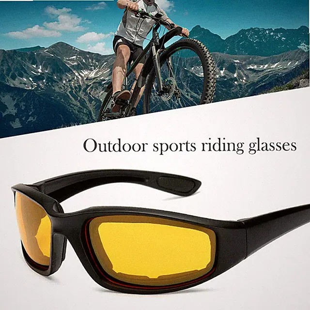 Motorcycle Riding Sunglasses Bike Safety Goggles Foam Padded Anti Fog Glasses