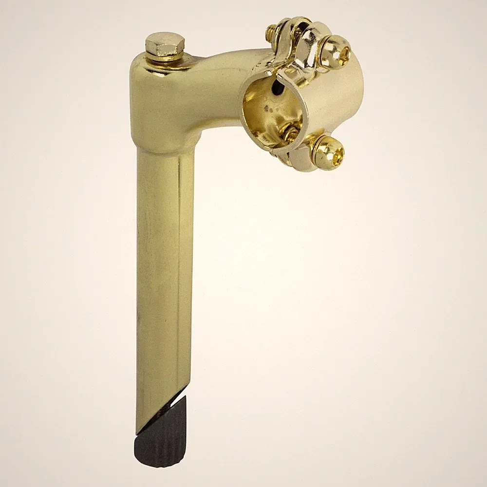 OG 2-SCREW Gooseneck Lowrider Bicycle 22.2mm Stem Bike Gold