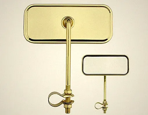ONE Bike Rectangle Mirror All Gold. Bike parts,Bicycle parts.