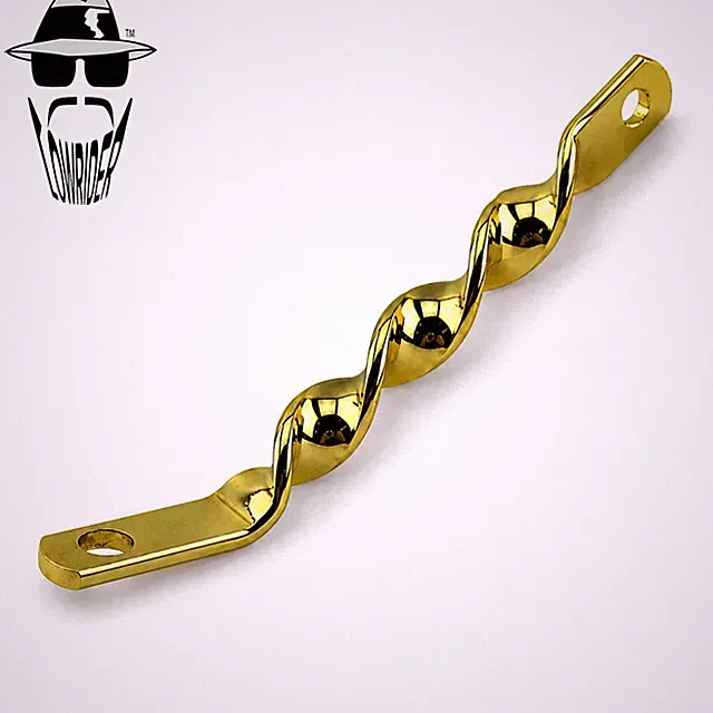 ORIGINAL LOWRIDER Flat Twisted Headlight Bracket Mount Gold Universal Bicycle.