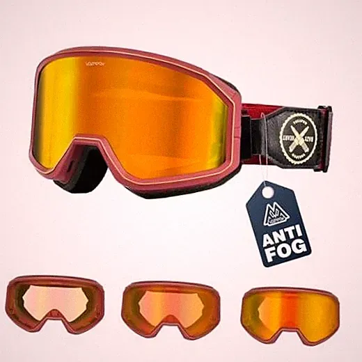 Photochromic Dirt Bike Goggles for Men Women, No Double 08-red Frame-gold