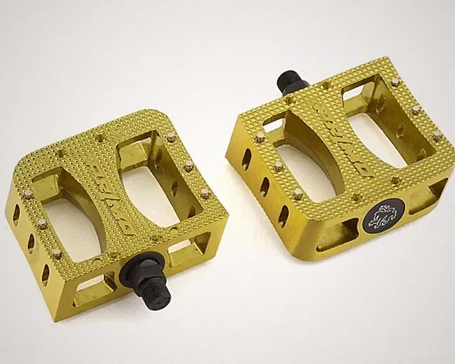 PRIMO BMX BICYCLE SUPER TENDERIZERS 9/16 ALLOY GOLD
