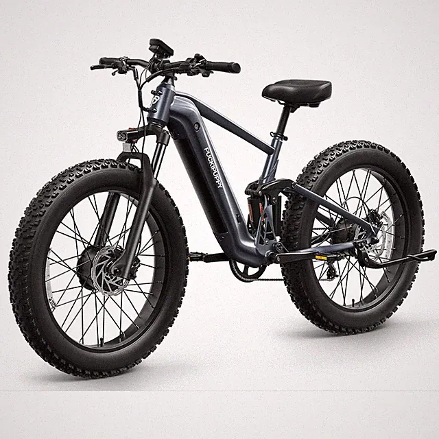PUCKIPUPPY Dual Motor Electric Bike1600W 48V 20AH Full Suspension Mountain EBike