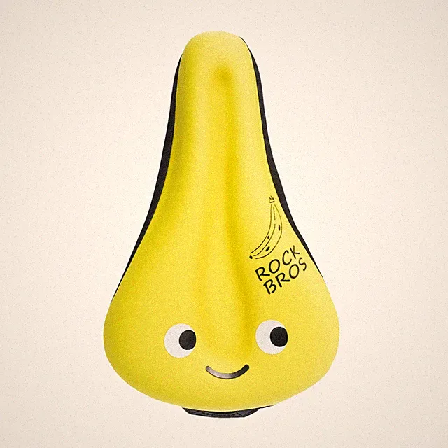 ROCKBROS Kids Bike Seat Cover Soft Silicone Breathable Seat Pad Comfort Non-Slip