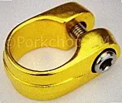 Suntour style BMX bicycle seat clamp - 28.6mm (1 1/8") - GOLD