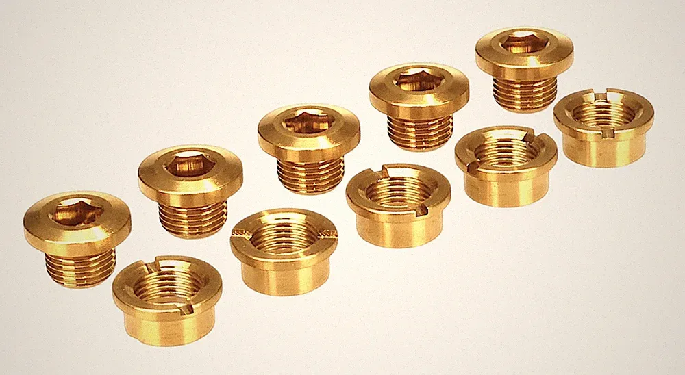 Titanium BMX bicycle single speed chainring bolts - set of 5 - GOLD