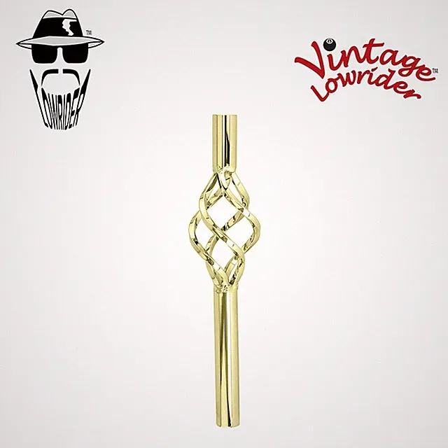 Vintage Lowrider Bicycle Seat Post With Cage 22.2mm Steel GOLD Cruiser BMX Bike