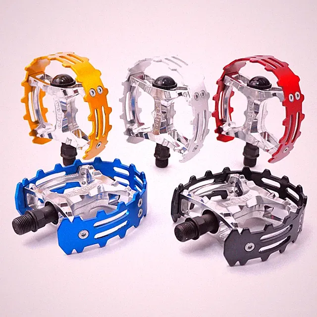 Wellgo BMX MTB XC-II bear trap Bicycle Bike pedals 9/16" Old school Vintage Bike