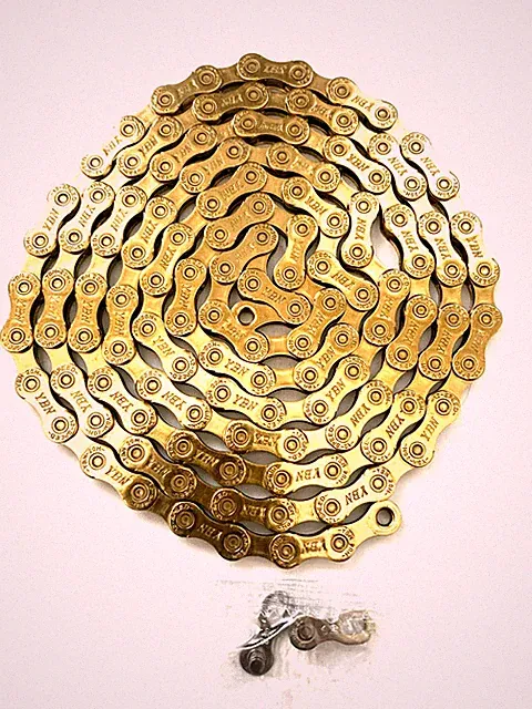 YBN New 12 Speed Bike Bicycle Chain Road MTB 126 L Master Link - P/N:S12-TI Gold