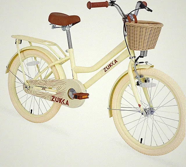 ZUKKA 20 Inch Girls Bike for Kids, Single Speed Kids' Bicycles with Basket